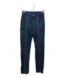MM6 Maison Margiela（エムエムシックスメゾンマルジェラ）の古着「フロントジップデニムパンツ」｜インディゴ