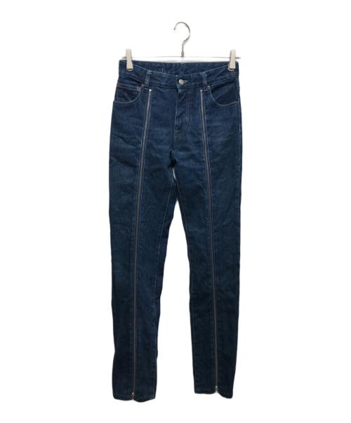 MM6 Maison Margiela（エムエムシックスメゾンマルジェラ）MM6 Maison Margiela (エムエムシックスメゾンマルジェラ) フロントジップデニムパンツ インディゴ サイズ:36の古着・服飾アイテム