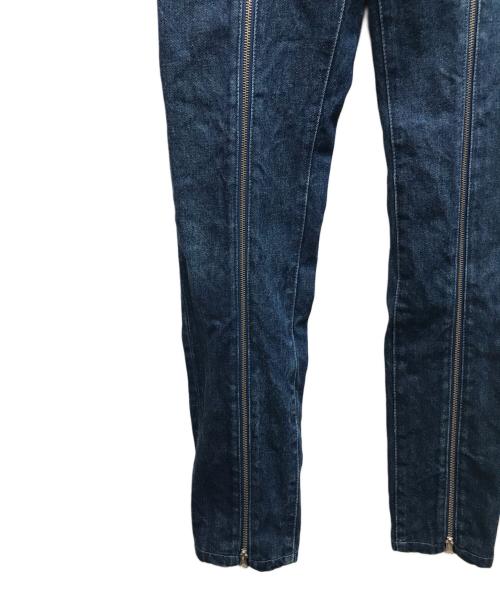 MM6 Maison Margiela（エムエムシックスメゾンマルジェラ）MM6 Maison Margiela (エムエムシックスメゾンマルジェラ) フロントジップデニムパンツ インディゴ サイズ:36の古着・服飾アイテム