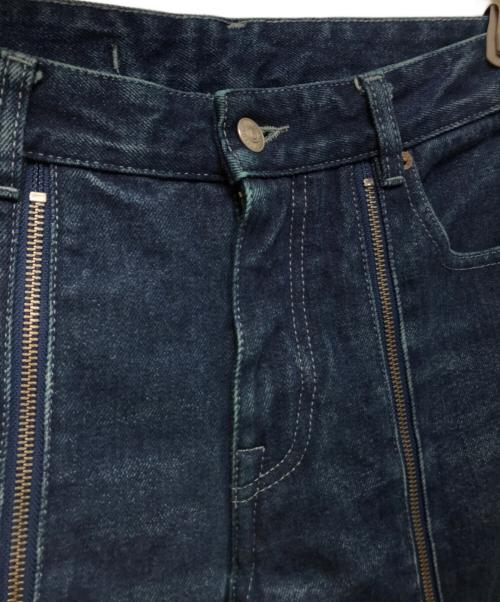 MM6 Maison Margiela（エムエムシックスメゾンマルジェラ）MM6 Maison Margiela (エムエムシックスメゾンマルジェラ) フロントジップデニムパンツ インディゴ サイズ:36の古着・服飾アイテム