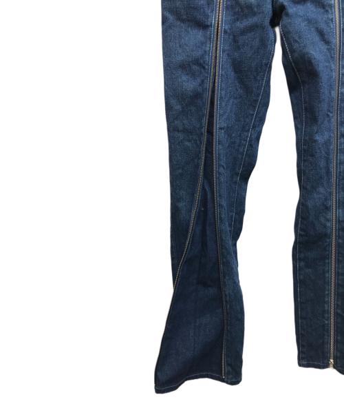 MM6 Maison Margiela（エムエムシックスメゾンマルジェラ）MM6 Maison Margiela (エムエムシックスメゾンマルジェラ) フロントジップデニムパンツ インディゴ サイズ:36の古着・服飾アイテム