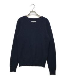 Maison Margiela（メゾンマルジェラ）の古着「Casual Wool Knit(カジュアルウールニット)　S50HA0730 S16017　17AW」｜ネイビー