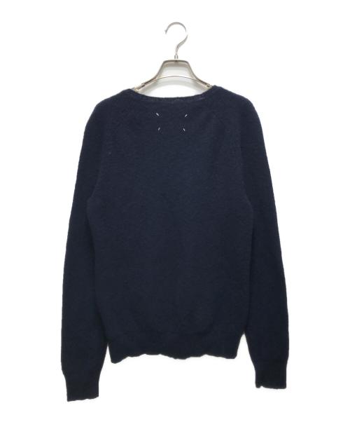 Maison Margiela（メゾンマルジェラ）Maison Margiela (メゾンマルジェラ) Casual Wool Knit(カジュアルウールニット)　S50HA0730 S16017　17AW ネイビー サイズ:Mの古着・服飾アイテム