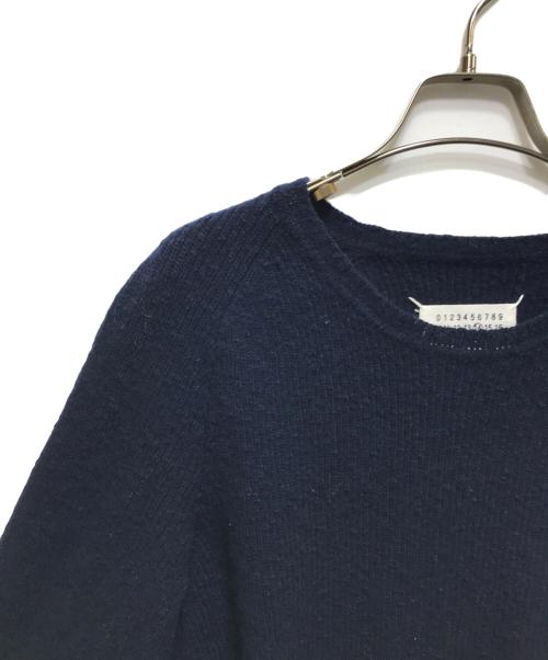 Maison Margiela（メゾンマルジェラ）Maison Margiela (メゾンマルジェラ) Casual Wool Knit(カジュアルウールニット)　S50HA0730 S16017　17AW ネイビー サイズ:Mの古着・服飾アイテム