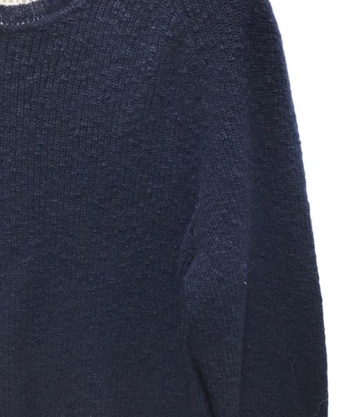 Maison Margiela（メゾンマルジェラ）Maison Margiela (メゾンマルジェラ) Casual Wool Knit(カジュアルウールニット)　S50HA0730 S16017　17AW ネイビー サイズ:Mの古着・服飾アイテム