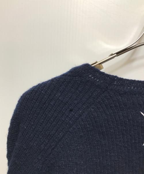 Maison Margiela（メゾンマルジェラ）Maison Margiela (メゾンマルジェラ) Casual Wool Knit(カジュアルウールニット)　S50HA0730 S16017　17AW ネイビー サイズ:Mの古着・服飾アイテム
