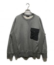 COMME des GARCONS HOMME（コムデギャルソン オム）の古着「フラップポケットスウェットトレーナー」｜グレー