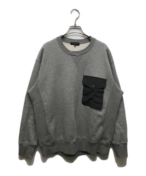 COMME des GARCONS HOMME（コムデギャルソン オム）COMME des GARCONS HOMME (コムデギャルソン オム) フラップポケットスウェットトレーナー グレー サイズ:Mの古着・服飾アイテム