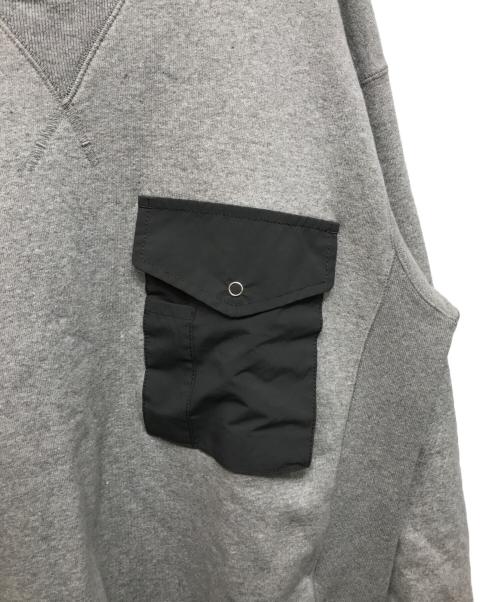 COMME des GARCONS HOMME（コムデギャルソン オム）COMME des GARCONS HOMME (コムデギャルソン オム) フラップポケットスウェットトレーナー グレー サイズ:Mの古着・服飾アイテム