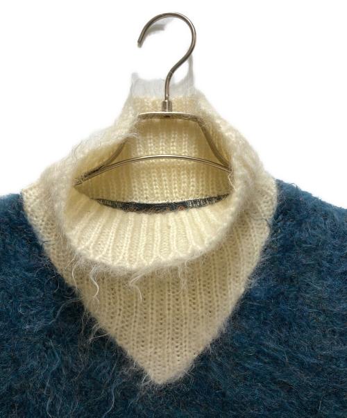 UNDERCOVER（アンダーカバー）UNDERCOVER (アンダーカバー) モヘヤバイカラーワンピース グリーン サイズ:Sの古着・服飾アイテム