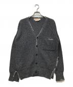 MARNIマルニ）の古着「ステッチVネックカーディガン」｜グレー