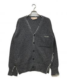MARNI（マルニ）の古着「ステッチVネックカーディガン」｜グレー