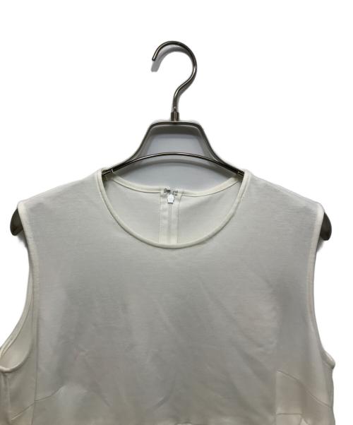 Heve（ヘイヴ）Heve (ヘイヴ) オーガンジーフリルトップス ホワイト サイズ:Fの古着・服飾アイテム