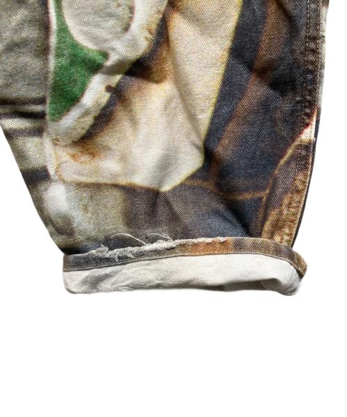 stussy（ステューシー）stussy (ステューシー) WORK PANT CANVAS BAJA PRINT ベージュ サイズ:32の古着・服飾アイテム