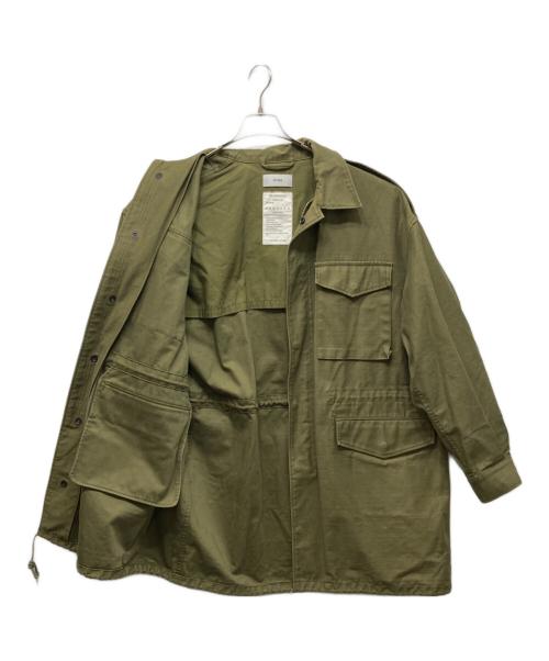 HYKE（ハイク）HYKE (ハイク) オーバーサイズミリタリーコート カーキ サイズ:2の古着・服飾アイテム