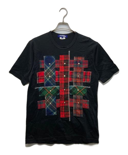 COMME des GARCONS JUNYA WATANABE MAN（コム デ ギャルソン ジュンヤ ワタナベ マン）COMME des GARCONS JUNYA WATANABE MAN (コム デ ギャルソン ジュンヤ ワタナベ マン) スタッズパッチワークTシャツ ブラック サイズ:Lの古着・服飾アイテム