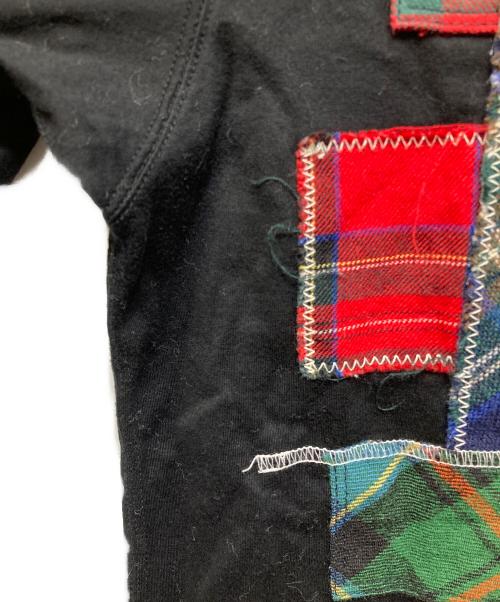 COMME des GARCONS JUNYA WATANABE MAN（コム デ ギャルソン ジュンヤ ワタナベ マン）COMME des GARCONS JUNYA WATANABE MAN (コム デ ギャルソン ジュンヤ ワタナベ マン) スタッズパッチワークTシャツ ブラック サイズ:Lの古着・服飾アイテム
