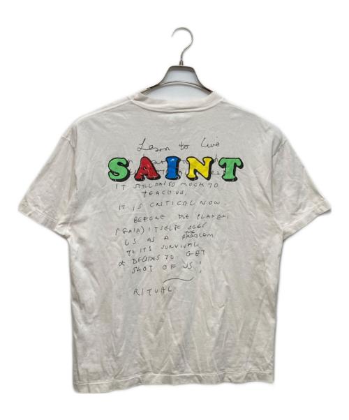 SAINT MICHAEL（セントマイケル）SAINT MICHAEL (セントマイケル) JR SS T-SHIRT/E ホワイト サイズ:Ｌの古着・服飾アイテム
