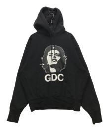 GDC×Hysteric Glamour（ジーディーシー×ヒステリックグラマー）の古着「REBEL GIRL HOODIE （レヴェルガールフーディー） GD0202」｜ブラック