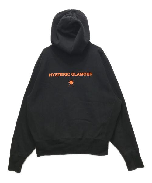 GDC（ジーディーシー）GDC (ジーディーシー) Hysteric Glamour (ヒステリックグラマー) REBEL GIRL HOODIE （レヴェルガールフーディー） GD0202 ブラック サイズ:XLの古着・服飾アイテム