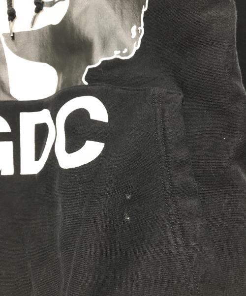 GDC（ジーディーシー）GDC (ジーディーシー) Hysteric Glamour (ヒステリックグラマー) REBEL GIRL HOODIE （レヴェルガールフーディー） GD0202 ブラック サイズ:XLの古着・服飾アイテム