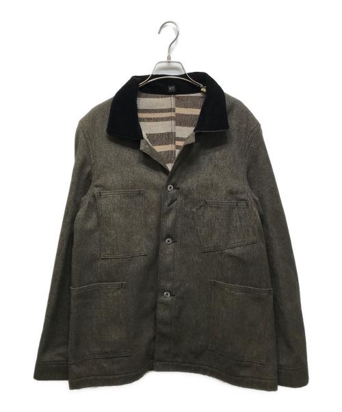 T.T（タイガ タカハシ）T.T (タイガ タカハシ) Blanket Lining Coverall グレー サイズ:38の古着・服飾アイテム