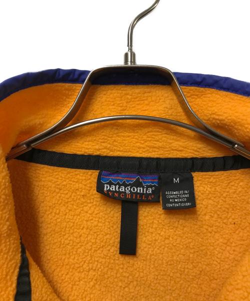 Patagonia（パタゴニア）Patagonia (パタゴニア) シンチラスナップT S  99年製 メキシコ製 マンゴー イエロー サイズ:Mの古着・服飾アイテム