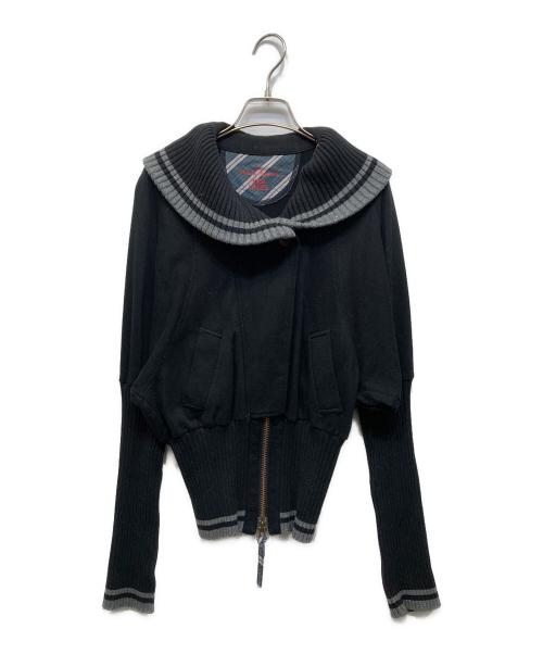 Vivienne Westwood RED LABEL（ヴィヴィアンウエストウッドレッドレーベル）Vivienne Westwood RED LABEL (ヴィヴィアンウエストウッドレッドレーベル) スウェットリブ切替スタジャン ブラック サイズ:Mの古着・服飾アイテム