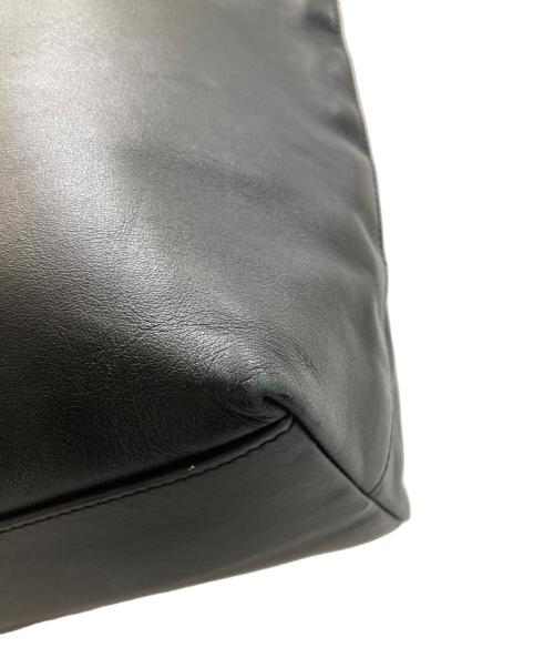JIL SANDER NAVY（ジルサンダー ネイビー）JIL SANDER NAVY (ジルサンダー ネイビー) レザートートバッグ ブラックの古着・服飾アイテム