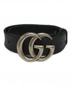 GUCCIグッチ）の古着「ダブルGベルト」｜ブラック