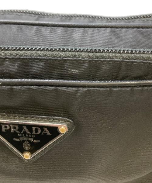 PRADA（プラダ）PRADA (プラダ) ナイロンウエストバッグ ブラックの古着・服飾アイテム