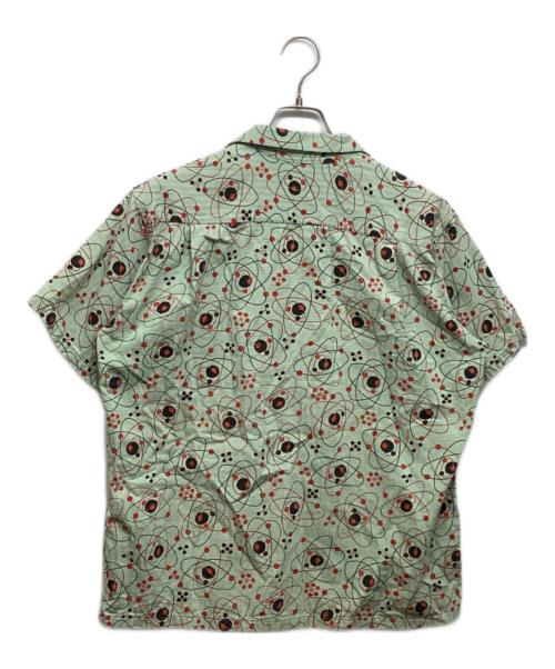 Star OF HOLLYWOOD（スターオブハリウッド）STAR OF HOLLYWOOD (スターオブハリウッド) DOBBY COTTON OPEN SHIRT グリーン サイズ:Mの古着・服飾アイテム