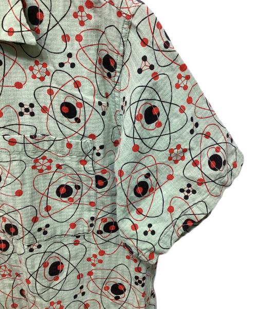 Star OF HOLLYWOOD（スターオブハリウッド）STAR OF HOLLYWOOD (スターオブハリウッド) DOBBY COTTON OPEN SHIRT グリーン サイズ:Mの古着・服飾アイテム