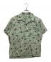 STAR OF HOLLYWOOD（スターオブハリウッド）の古着「DOBBY COTTON OPEN SHIRT」｜グリーン