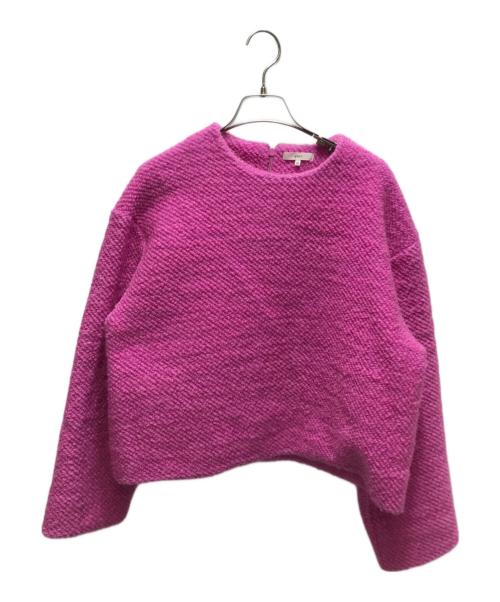 YORI（ヨリ）yori (ヨリ) ループプルオーバー ニット セーター YR21-23112AW ピンク サイズ:38の古着・服飾アイテム