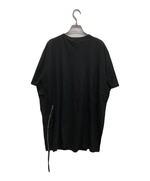 POST ARCHIVE FACTION (PAF)（ポストアーカイブファクション）POST ARCHIVE FACTION (PAF) (ポストアーカイブファクション) 裾サイドジップカットソー ブラック サイズ:ＸＬの古着・服飾アイテム