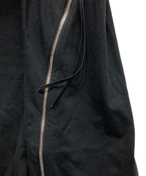 POST ARCHIVE FACTION (PAF)（ポストアーカイブファクション）POST ARCHIVE FACTION (PAF) (ポストアーカイブファクション) 裾サイドジップカットソー ブラック サイズ:ＸＬの古着・服飾アイテム