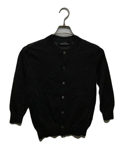 tricot COMME des GARCONS（トリココムデギャルソン）tricot COMME des GARCONS (トリココムデギャルソン) 丸襟ラメニットカーディガン / TS-N018 / AD2006 ブラック サイズ:FREEの古着・服飾アイテム