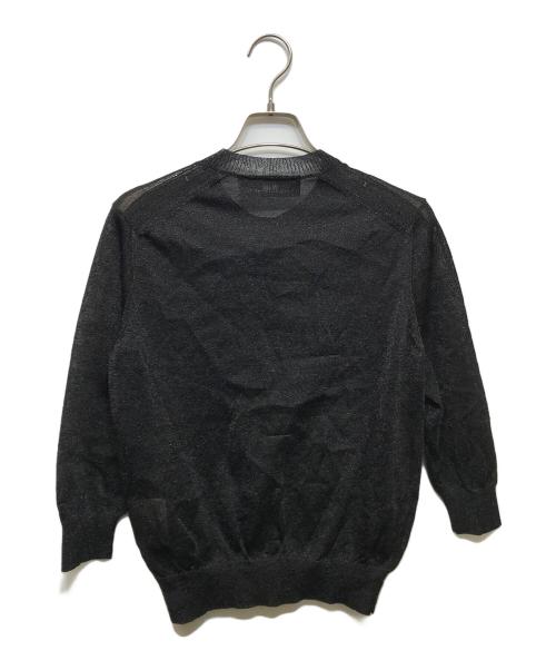 tricot COMME des GARCONS（トリココムデギャルソン）tricot COMME des GARCONS (トリココムデギャルソン) 丸襟ラメニットカーディガン / TS-N018 / AD2006 ブラック サイズ:FREEの古着・服飾アイテム