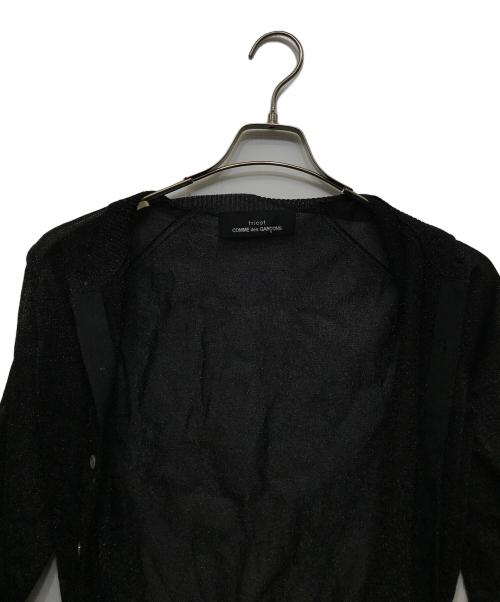 tricot COMME des GARCONS（トリココムデギャルソン）tricot COMME des GARCONS (トリココムデギャルソン) 丸襟ラメニットカーディガン / TS-N018 / AD2006 ブラック サイズ:FREEの古着・服飾アイテム