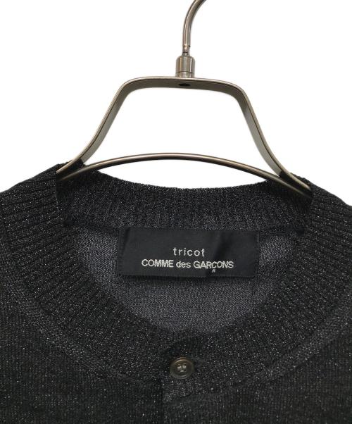 tricot COMME des GARCONS（トリココムデギャルソン）tricot COMME des GARCONS (トリココムデギャルソン) 丸襟ラメニットカーディガン / TS-N018 / AD2006 ブラック サイズ:FREEの古着・服飾アイテム