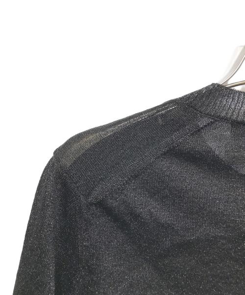 tricot COMME des GARCONS（トリココムデギャルソン）tricot COMME des GARCONS (トリココムデギャルソン) 丸襟ラメニットカーディガン / TS-N018 / AD2006 ブラック サイズ:FREEの古着・服飾アイテム