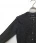 中古・古着 tricot COMME des GARCONS (トリココムデギャルソン) 丸襟ラメニットカーディガン / TS-N018 / AD2006 ブラック サイズ:FREE：12000円