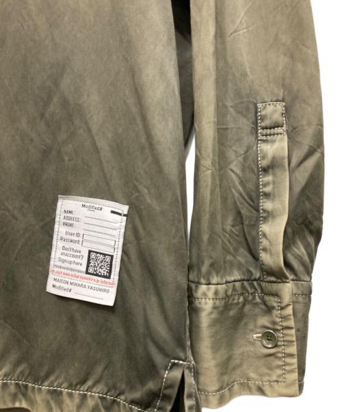 Maison MIHARA YASUHIRO（メゾン ミハラ ヤスヒロ）Maison MIHARA YASUHIRO (メゾン ミハラ ヤスヒロ) レーヨンコットンシャツ オリーブ サイズ:38の古着・服飾アイテム