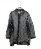 LOEFFロエフ）の古着「Blueberry Embroidery Shirt」｜ブラック