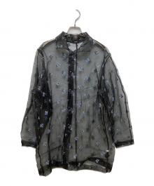 LOEFF（ロエフ）の古着「Blueberry Embroidery Shirt」｜ブラック