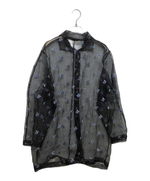 LOEFF（ロエフ）LOEFF (ロエフ) Blueberry Embroidery Shirt ブラック サイズ:1の古着・服飾アイテム