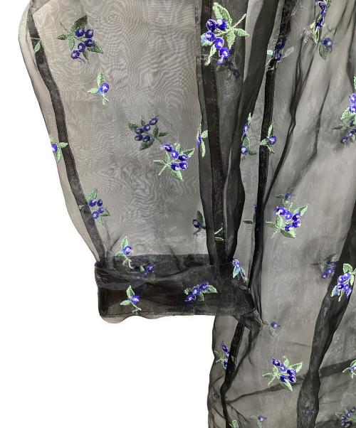 LOEFF（ロエフ）LOEFF (ロエフ) Blueberry Embroidery Shirt ブラック サイズ:1の古着・服飾アイテム