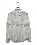 COMME des GARCONSコムデギャルソン）の古着「レースブラウス」｜ホワイト