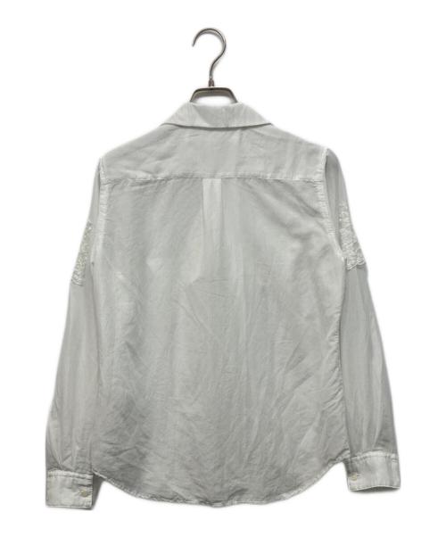 COMME des GARCONS（コムデギャルソン）COMME des GARCONS (コムデギャルソン) レースブラウス ホワイト サイズ:xsの古着・服飾アイテム